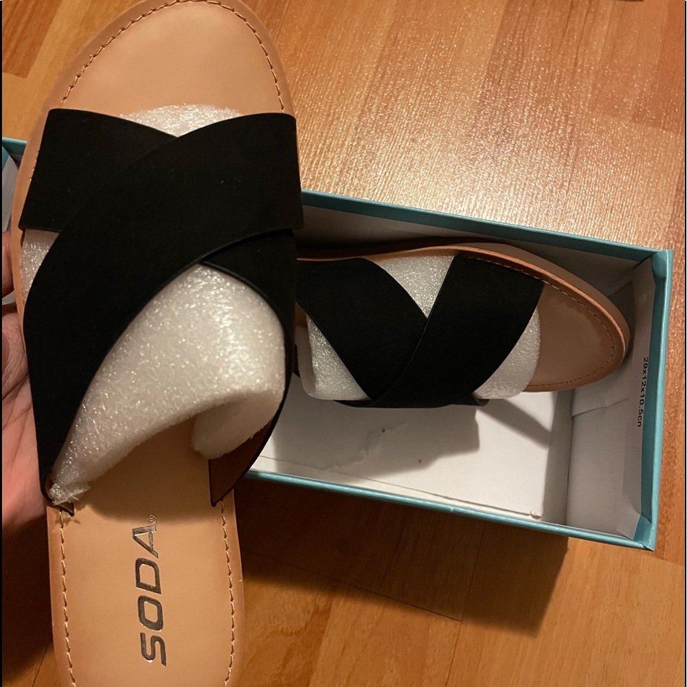 Cross Strap Sandals